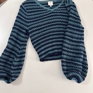 The Westside Blue Striped Sweater - S